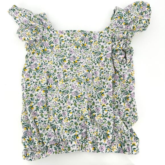 Jessica Simpson Floral Top & Gap Stretch Midi Shorts Outfit Size 5 - Picture 5 of 9